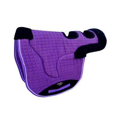 CHALLENGER Horse Contoured Fleece Lined Quilted English Saddle Pad Purple 72153PR