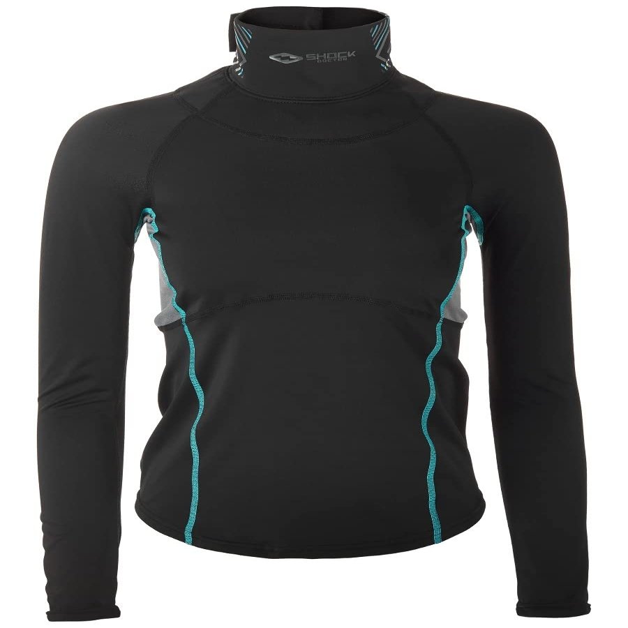 Shock Doctor Girl's Ultra Comp Neckguard Hockey Shirt LS