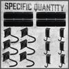 HORUSDY Stainless Steel Bike Storage Rack, 6 Bike Storage Hanger Wall Mount and 6 Helmets Hooks for Home & Garage Holds Up to 600lbs, Black view 4