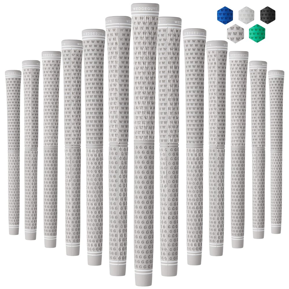 Wedge Guys DC Tour Golf Grips 4 Grip Zones for Supreme Comfort & Control - All-Weather Performance Golf Club Grips Replacement for Regripping Wedges Drivers Irons Woods Hybrids, Midsize or Standard