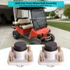 10L0L Golf Cart Front Wheel Hub Assembly 2 PCS for Club Car DS & Precedent 2003-up OEM# 102357701 with Hub Bearing/Oil Seal/Dust Cover view 2