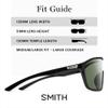 SMITH Boomtown Sunglasses Shield Lens Performance Sports Active Sunglasses for Biking, Running, Fishing & More For Men & Women For Men & Women Black + Grey Green ChromaPop Polarized Lens view 3