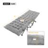 REDCAMP Folding Cot Pads for Sleeping Extra Thick, Soft Comfortable Velvet Microfiber Camping Cot Mattress Pad for Adults, Lightweight Sleeping mats for Backpacking Hiking, Grey 75x30 inches view 2
