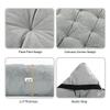REDCAMP Folding Cot Pads for Sleeping Extra Thick, Soft Comfortable Velvet Microfiber Camping Cot Mattress Pad for Adults, Lightweight Sleeping mats for Backpacking Hiking, Grey 75x30 inches view 4