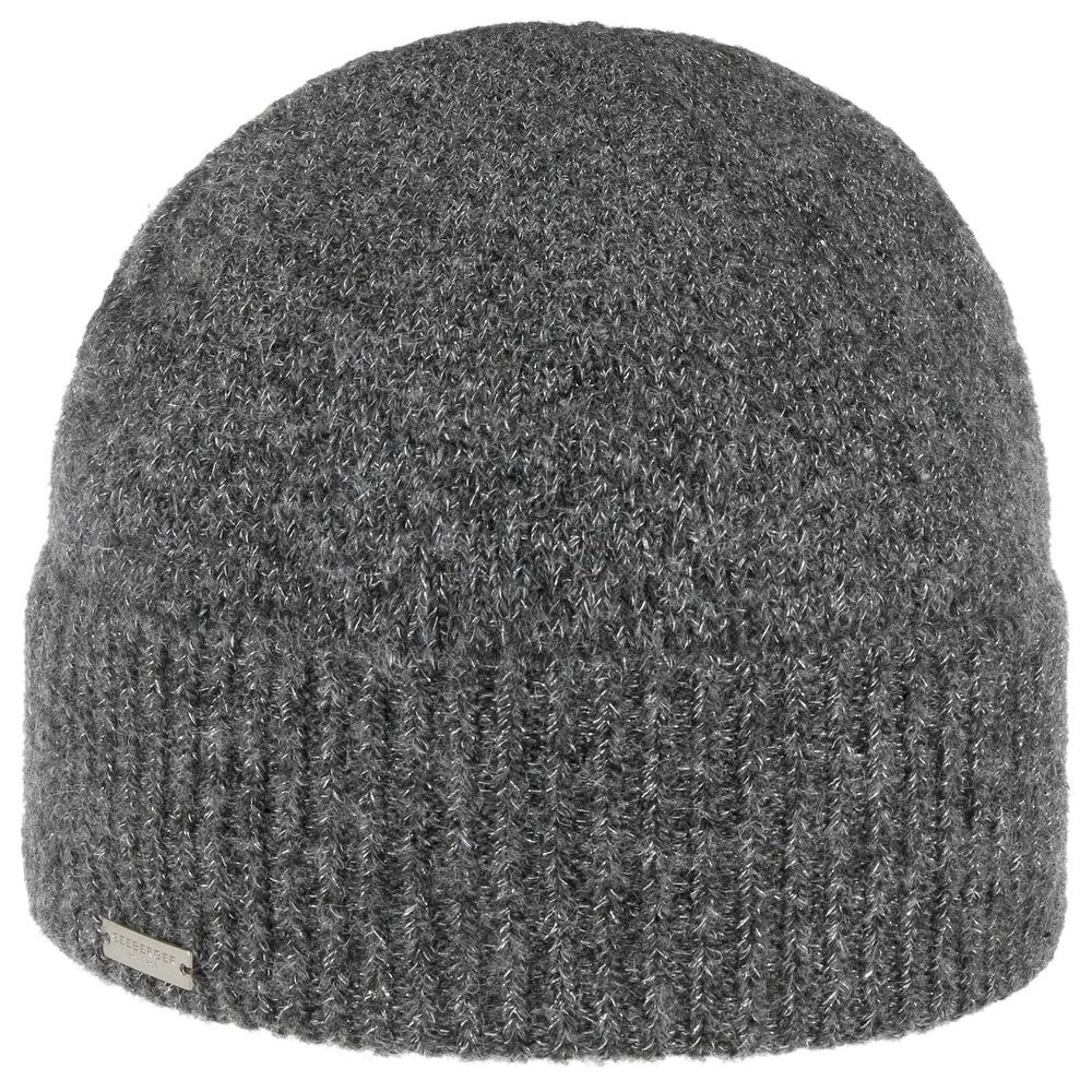 Seeberger Lamenja Beanie Hat with Cuff Women Anthracite One Size
