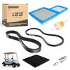 10L0L Golf Cart Tune Up Kit with Starter Generator Belt & Drive Belt for Yamaha 1996-up G16 G19 G22 & 2012-up G29 Gas Model W/ 4 Cycle 301cc 357cc Engine Air Filter Pre Fuel Filter Spark Plug view 1