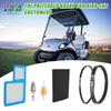 10L0L Golf Cart Tune Up Kit with Starter Generator Belt & Drive Belt for Yamaha 1996-up G16 G19 G22 & 2012-up G29 Gas Model W/ 4 Cycle 301cc 357cc Engine Air Filter Pre Fuel Filter Spark Plug view 2