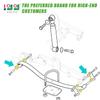 10L0L Golf Cart Rear Leaf Spring Bushing & Sleeves Kit for EZGO RXV 2008-up G&E OEM# 620160 620161 624030 view 2