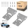 10L0L Golf Cart Seat Bottom Hinge Plate Fits for 1995-up EZGO TXT & Medalist, 2001-up EZGO MPT Shuttle Workhorse Series, 2 Pack OEM# 71610G01 71609G01 view 1