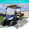 10L0L Golf Cart Seat Bottom Hinge Plate Fits for 1995-up EZGO TXT & Medalist, 2001-up EZGO MPT Shuttle Workhorse Series, 2 Pack OEM# 71610G01 71609G01 view 3