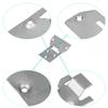 10L0L Golf Cart Seat Bottom Hinge Plate Fits for 1995-up EZGO TXT & Medalist, 2001-up EZGO MPT Shuttle Workhorse Series, 2 Pack OEM# 71610G01 71609G01 view 4