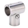 6.5cm/2.56in 90 T Tee Tube Pipe Connector, 1in/25.4mm Separable Stainless Steel Connector Polished Hand Rail Hardware Fittings for Boat Yacht view 1