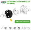10L0L Golf Cart Brake Drum Hub Assembly 2 Pack for 1982-up EZGO TXT PDS (Electric),1982-1993 2-Cycle Gas Vehicles,Replacement OEM# 19186G1P 19186G1 view 2