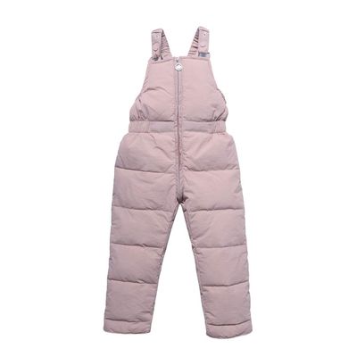 POLG Kids Ski Trousers Waterproof Snow Bib Ski Suspender Pants Winter Snowboarding Thicken Overall Snowsuit Outdoor Jumpsuit (Pink, 3-4 Years)