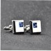 2pcs Cufflinks Classic Men Luxury Crystal Cuff Links French Shirt Cufflink Jewelry for Mens Business Wedding view 2