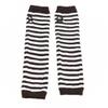 Women Long Elbow Gloves Fashion Striped Fingerless Gloves Winter Knit Arm Warmer for Girls view 1