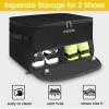 YOREPEK 2 Layer Golf Trunk Organizer, Golf Gifts for Men with Separate Ventilated Compartment for 2 Pair Shoes, Waterproof Car Trunk Locker for Balls, Tees, Clothes, Gloves, Accessories, Golfer gifts view 4