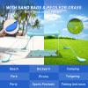 Zeepair Beach Tent Pop Up Shade Canopy Sun Shelter UPF50+ with 4 Stability Poles/Carry Bag/Ground Pegs/Sand Shovel/Windproof Ropes Portable Outdoor Family Sunshade for Beach Camping(Royal Blue1010FT) view 4