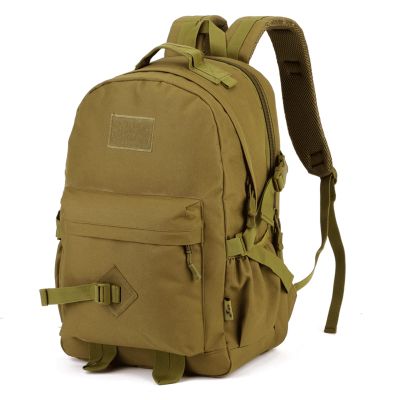 Lfzhjzc Tactical Backpack, Assault Pack, Military Tactical Army Backpack, Simple Backpack, Running, Sports, Fitness, Cycling (Color : Wolf Brown, Size : 40Long)