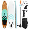 JC-ATHLETICS Inflatable Stand Up Paddle Board (6 Inches Thick), ISUP Package W/Premium SUP Accessories & Backpack, Non-Slip Deck,Fins, Adjustable Paddle,Leash,Hand Pump,Standing Boat for Youth & Adult view 1