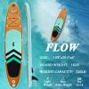 JC-ATHLETICS Inflatable Stand Up Paddle Board (6 Inches Thick), ISUP Package W/Premium SUP Accessories & Backpack, Non-Slip Deck,Fins, Adjustable Paddle,Leash,Hand Pump,Standing Boat for Youth & Adult view 3
