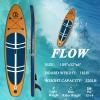 Inflatable Stand Up Paddle Board (6 Inches Thick), ISUP Package W/Premium SUP Accessories & Backpack, Non-Slip Deck,Fins, Adjustable Paddle, Leash, Hand Pump,Standing Boat for Youth & Adult view 3