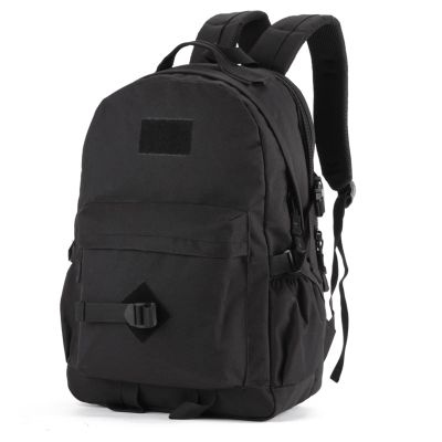 Lfzhjzc Tactical Backpack, Assault Pack, Military Tactical Army Backpack, Simple Backpack, Running, Sports, Fitness, Cycling (Color : Black, Size : 40Long)