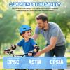 WHALEZON Kids Bike Helmet Ages 3-5-8-14, CPSC ASTM CPSIA Certified Toddler Helmet-Boys Blue view 3