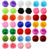 Jucoan 40 Pack Colorful Dance Scarves for Kids, 20 Colors Square Juggling Scarf Actives Scarves, 24 x 24 Inch Soft Ribbon Music Scarves Rhythm Scarves for Children Movement Play view 1