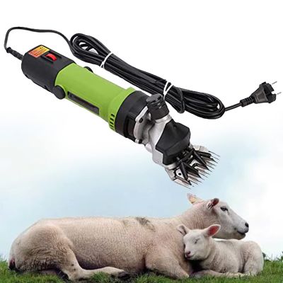 XYEJL 690w Electric Shears Sheep Shearing, Professional Fast Electric Wool Shears 6 Gears Speed for Shaving Fur Wool in Sheep, Goats, Cattle, Farm,FruitGreen-220V