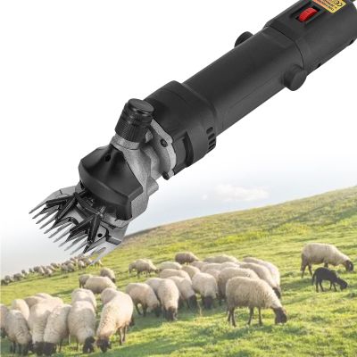 XYEJL 690W Electric Wool Shears, Sheep Clipper Tool Sheep Shears Shearing Machine, 6 Gears Speed for Horse/Cattle/Camel/Pachyderm,Black-220V