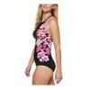 Calvin Klein Womens Floral High-Neck Tankini Swim Top Black S view 4