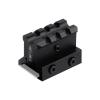 FOCUHUNTER Adjustable Height Lockdown Series Picatinny Riser Mount with Quick Release, 1.57" L|3 Slots, Raise 0.9-1.2inches, Scalloped Picatinny Slots for Scopes, Red Dots, Optics view 1