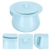 Chamber Pot Potty Urinals with Lid Urine Pot Bedroom Urinal Pee Pot Bucket Bedside Potties Portable Toilet for Adult Elderly Pregnant Home Camping Car Travel view 4