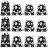 Saintrygo 12 Pcs String Bags Drawstring Back Sack with Reflective Stripe String Bags for Yoga Dance Swimming (Soccer) view 1