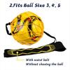 Civaner 2 Pcs Soccer Kick Trainer Equipment Solo Football Juggling Practice with Adjustable Cord and Waistband Improve Ball Control, Passing and Shooting for Kids Adults Fits Ball Size 3, 4, 5(Yellow) view 2
