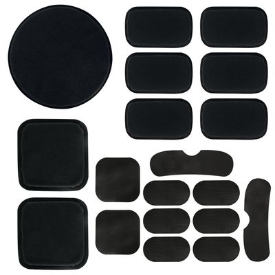 AOUTACC Universal Airsoft Helmet Pads, Helmet Replacement Foam Padding Kits Set Accessories Mats for Fast/Mich/ACH/USMC/PASGT Helmet (Memory Foam, Black)