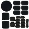 AOUTACC Universal Airsoft Helmet Pads, Helmet Replacement Foam Padding Kits Set Accessories Mats for Fast/Mich/ACH/USMC/PASGT Helmet (Memory Foam, Black) view 1