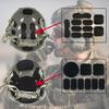 AOUTACC Universal Airsoft Helmet Pads, Helmet Replacement Foam Padding Kits Set Accessories Mats for Fast/Mich/ACH/USMC/PASGT Helmet (Memory Foam, Black) view 4