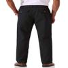 Soojun Men's Cotton Relaxed Fit Full Elastic Waist Twill Pants, Black, 32W x 28L view 4
