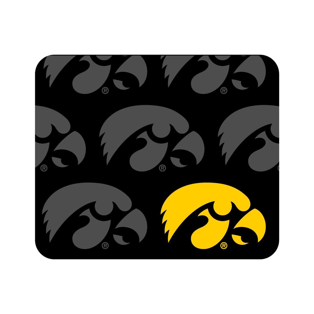 Mouse Pad, Fabric, The University of Iowa Standard/Mascot Repeat