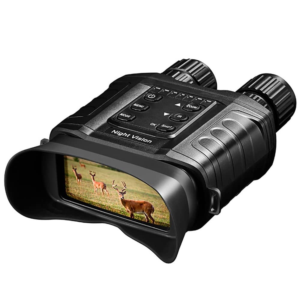 YINHA Night Vision Binoculars for Adults, 3.9in LCD Screen, Take FHD Photo & 1080P Video from 500m/1640ft in Total Darkness, for Complete Darkness, Hunting, Camping