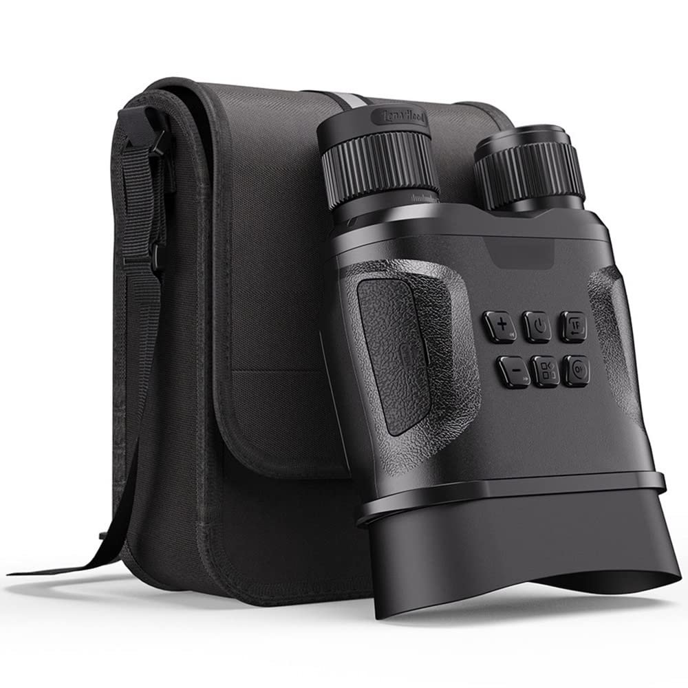 YINHA Digital Night Vision Binocular, 1312FT/400M Viewing Range, 2.3LCD Screen, 8X Digital & 2X Optical Zoom, for Complete Darkness Military, Spy, Security, Hunting