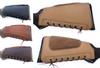 Real Leather Buttstock Holder Cover Suede Padded Cheek Rest - Long Range Shooting (Left Handed, Tan) view 1