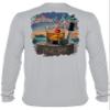Dive Bar T-Shirt: Mens UV Long Sleeve Protection Shirt - Gray - S view 1