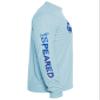 Spearfishing UV Sun Shirt: UPF 50+ Men's Long Sleeve Mens Rash Guard for Scuba Diving, Fishing: Hogfish Camo - Light Blue - 2XL view 3