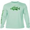Spearfishing UV Sun Shirt: UPF 50+ Men's Long Sleeve Mens Rash Guard for Scuba Diving, Fishing: Hogfish Camo - Sea Green - 3XL view 1