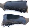 Real Leather Buttstock Holder Cover Suede Padded Cheek Rest Long Range Shooting (Left Handed,Black),butt stock cover view 2