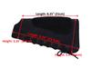 Real Leather Buttstock Holder Cover Suede Padded Cheek Rest Long Range Shooting (Left Handed,Black),butt stock cover view 3