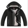 LOKTARC Boys Girls Rain Jacket Kids Lightweight School Coats Waterproof Hooded Raincoats Windbreakers Black 4-5 Years view 1
